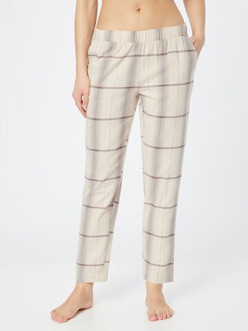 TRIUMPH Regular Pajama Pants in Beige: front