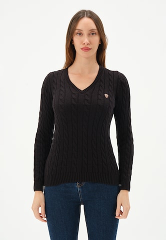 Giorgio di Mare Sweater in Black: front