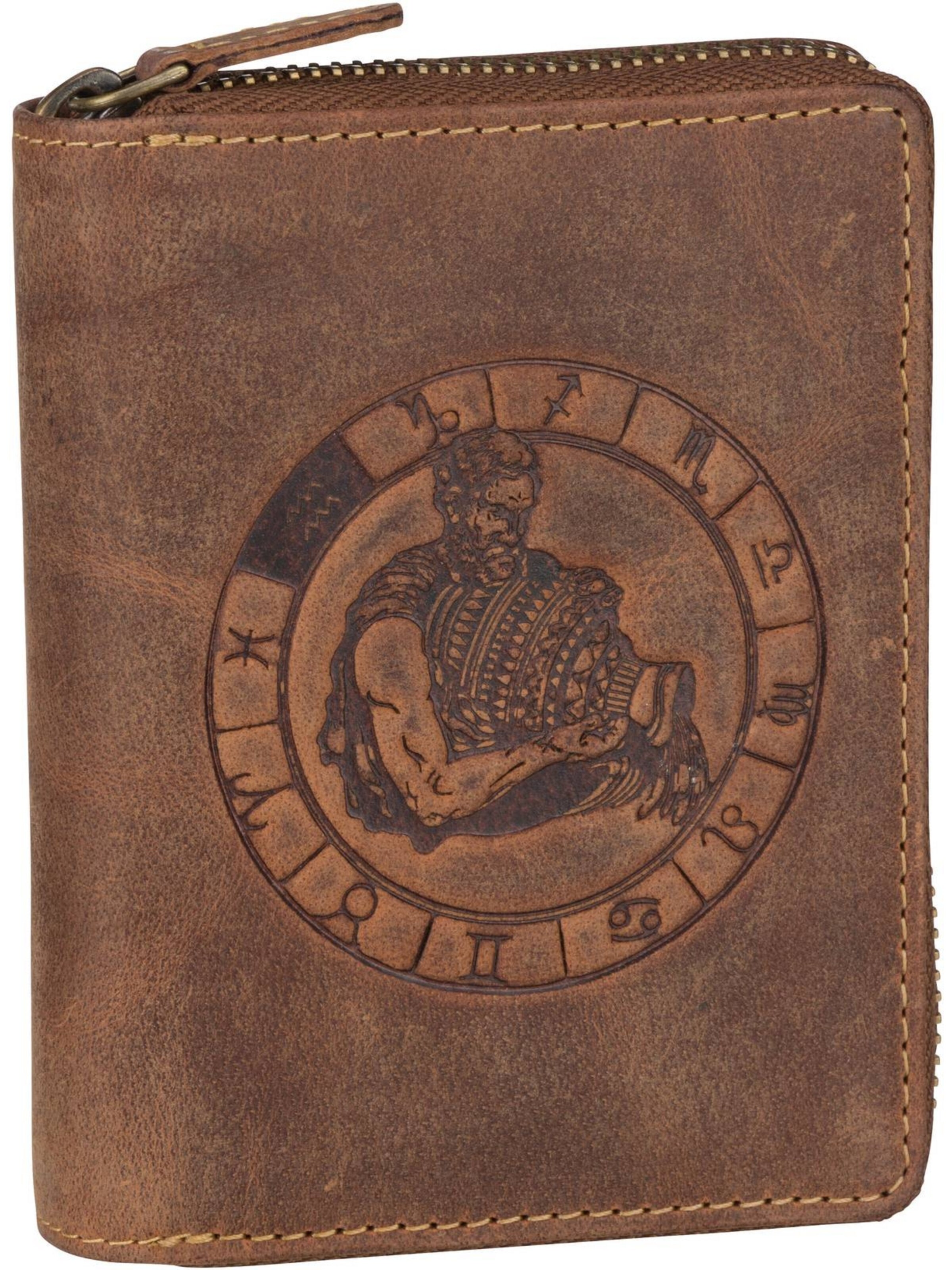 Portamonete di GREENBURRY in marrone: frontale