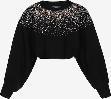 faina Sweatshirt in Black: front