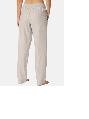 SCHIESSER Pyjamahose ' Mix & Relax Web ' in Beige