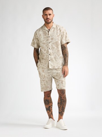 Coupe regular Chemise 'Renegade' Petrol Industries en beige