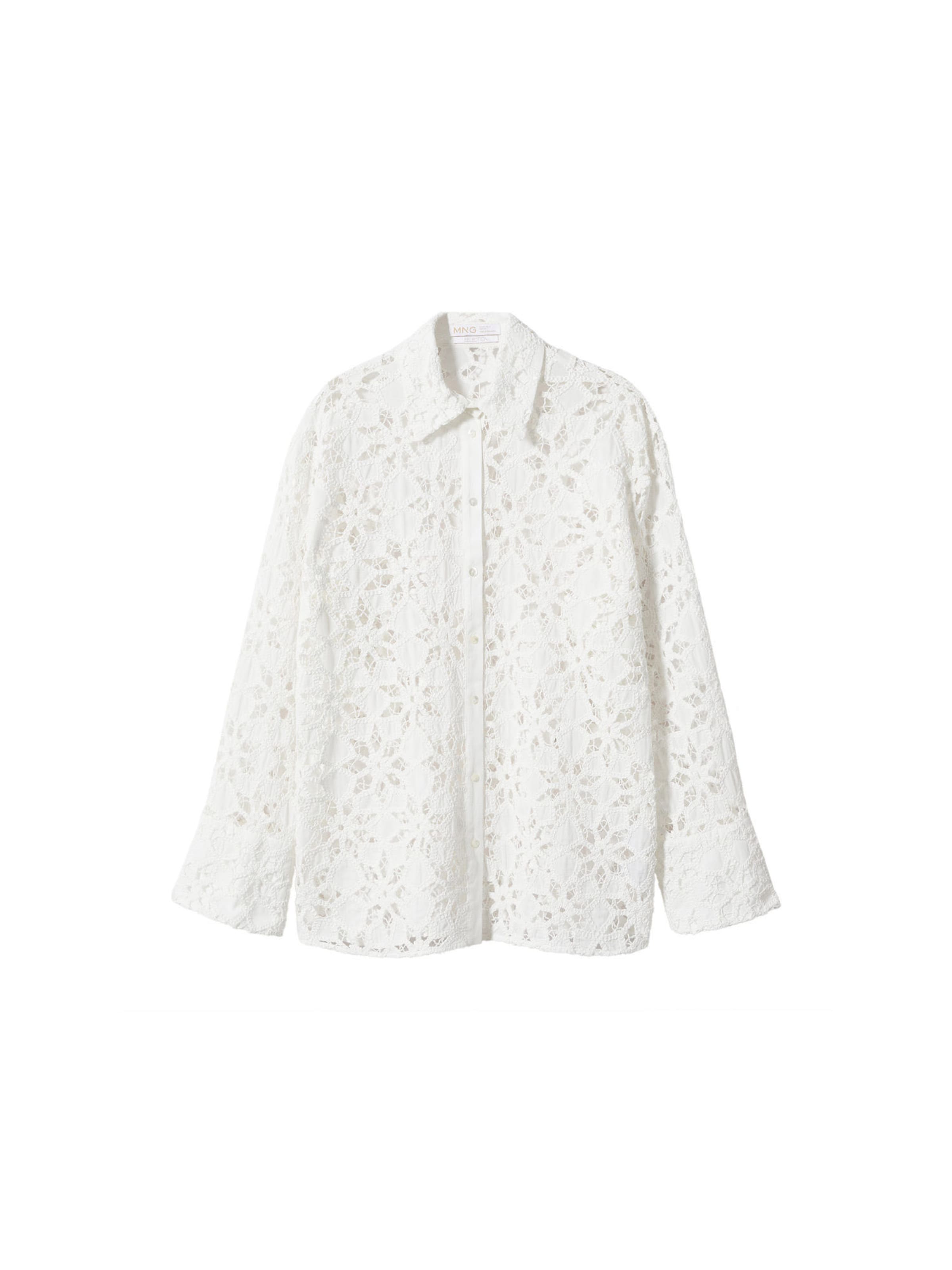 MANGO Blúzka 'INMANA' - Béžová: predná strana