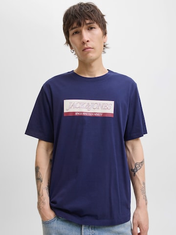 JACK & JONES Футболка 'JORINWOOD' в Синий: спереди
