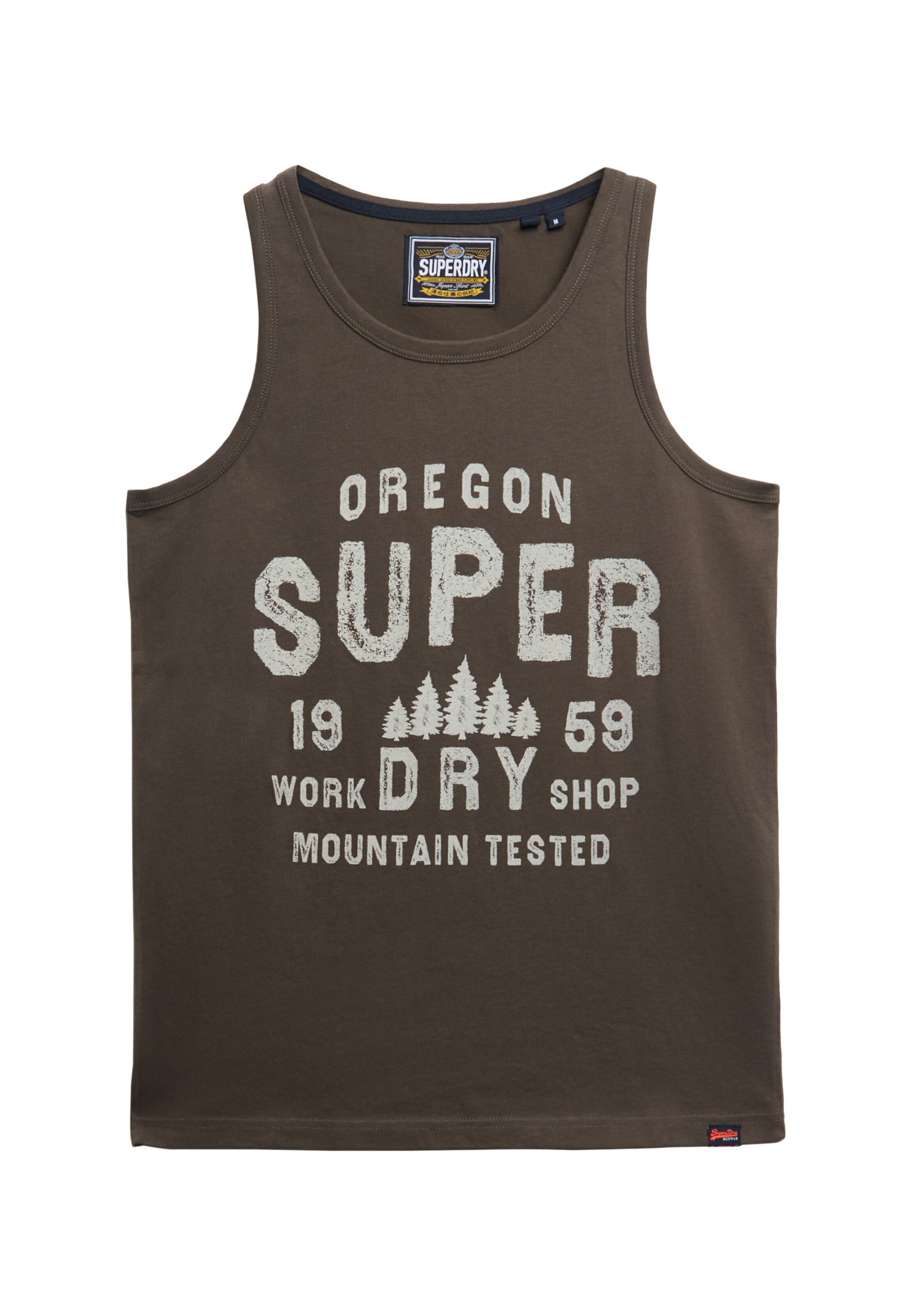 Superdry & Co Top 'Work Shop' in Schwarz: Vorderseite