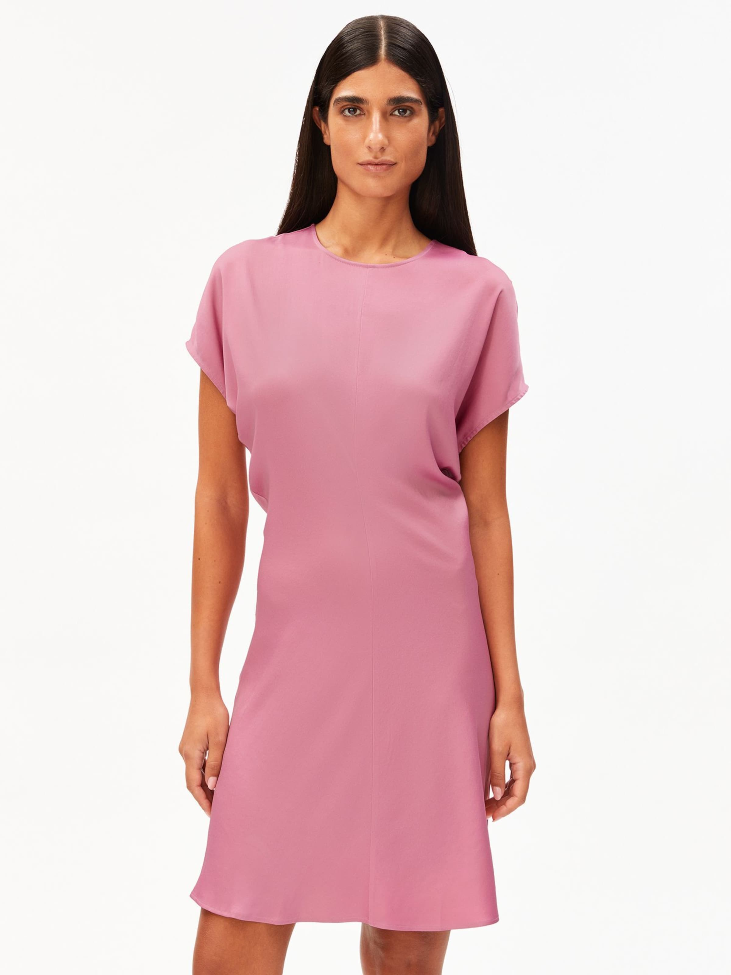 ARMEDANGELS Kleid SATIN BAT WING in Pink: Vorderseite