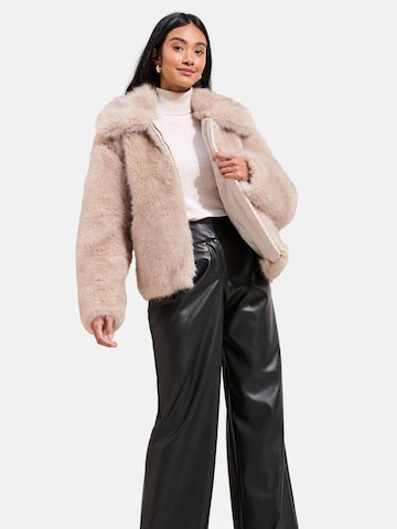 Manteau mi-saison Friends Like These en beige : devant