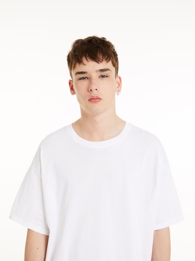 Bershka Shirt in de kleur Wit, Productweergave