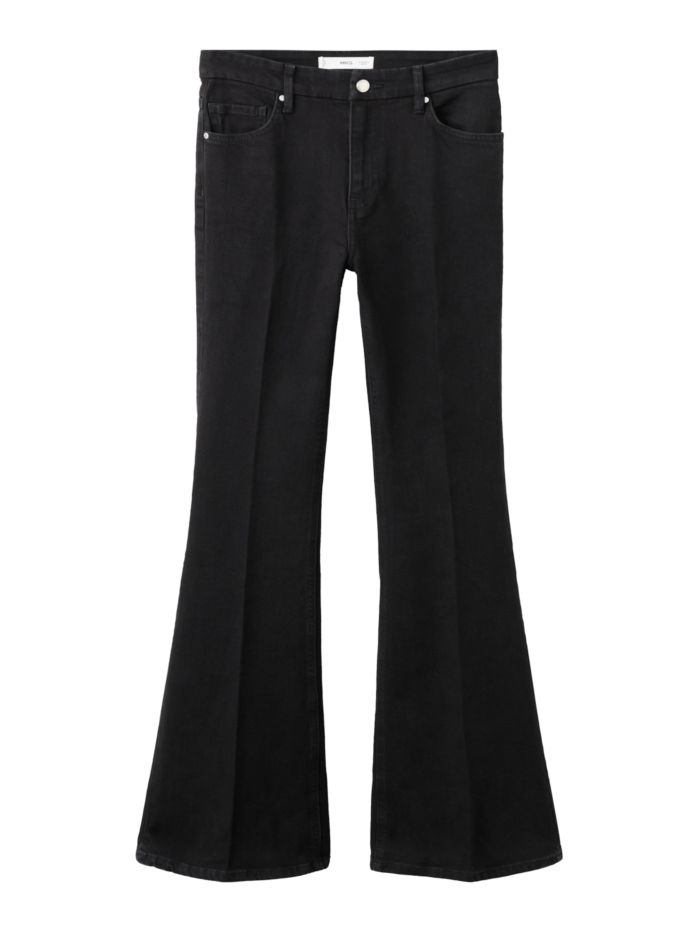 MANGO Flared Jeans 'VIOLETA' i svart: framsida