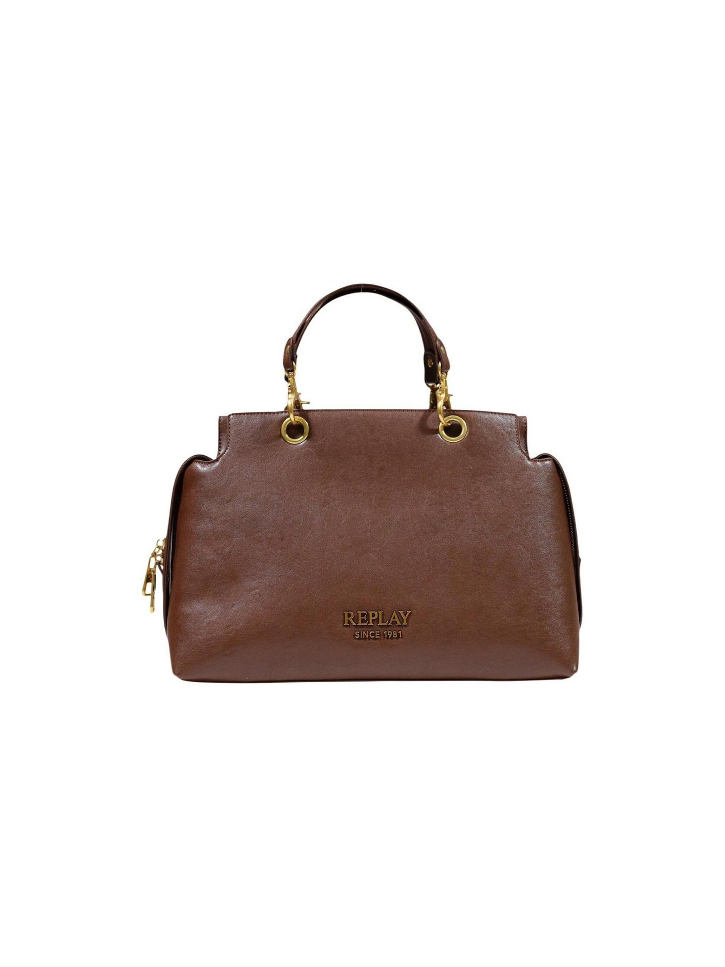 REPLAY - Bolso de hombro 'VINTAGE PU FW019Y.000.A7243S' en marrón: frente