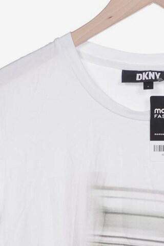 DKNY T-Shirt L in Weiß