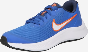 NIKE Athletic Shoes 'Star Runner 3' in Blue: front