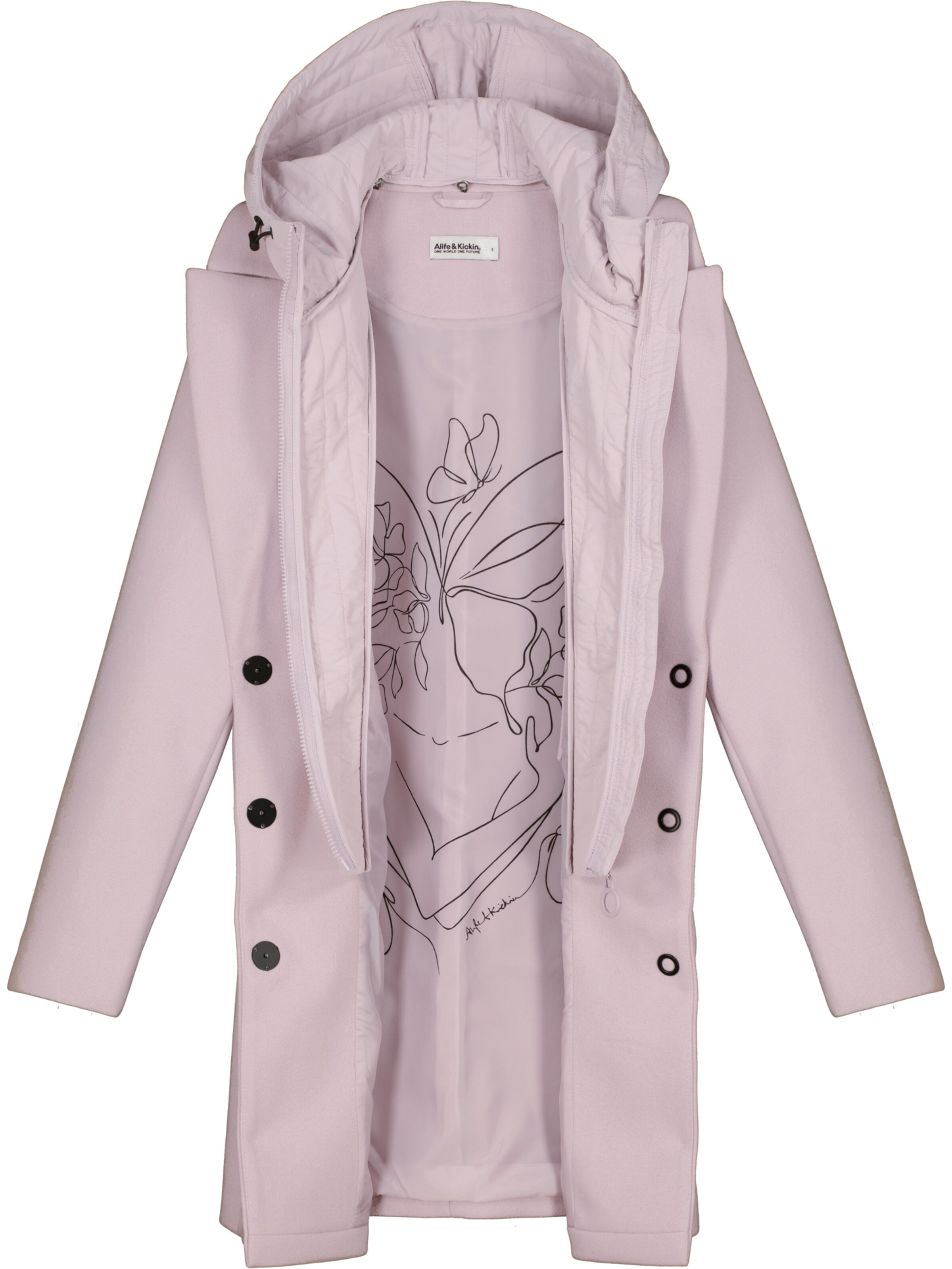 alife & kickin Prehoden plašč 'AjaAK' | vijolična barva