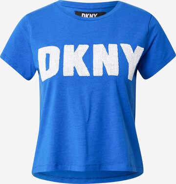 DKNY - Camiseta funcional en azul: frente