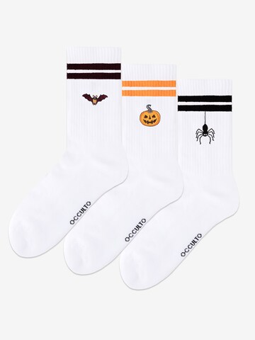 Occulto Athletic Socks 'Casper' in White