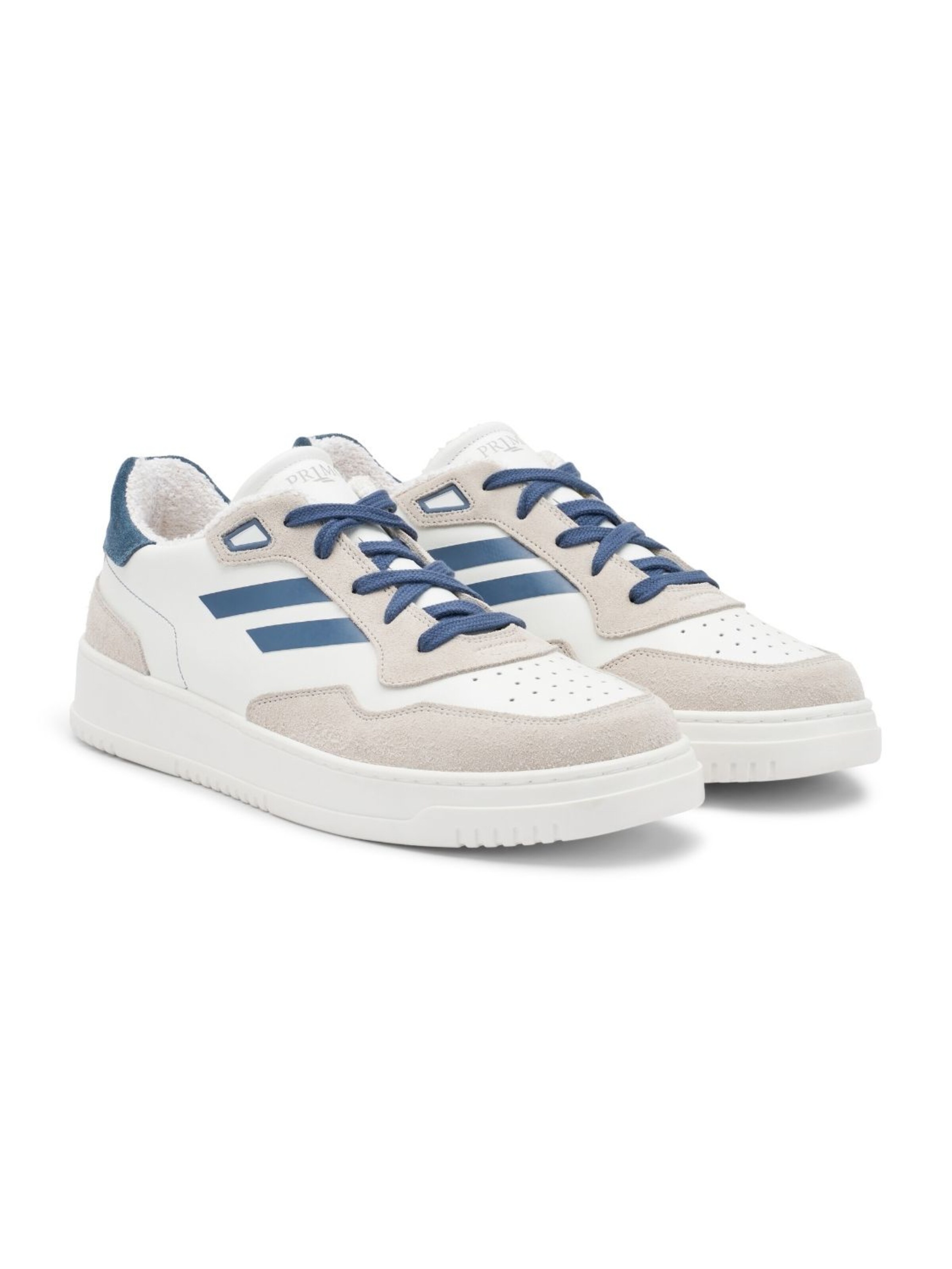 PR1MO Sneaker low 'Bianco Brillante' in Blau