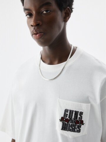 Pull&Bear Shirt in Wit