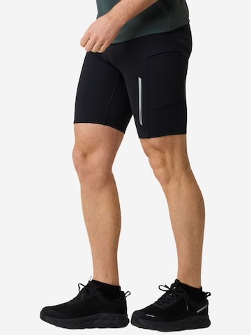 SWEDEMOUNT Skinny Sportbroek 'Core' in Zwart