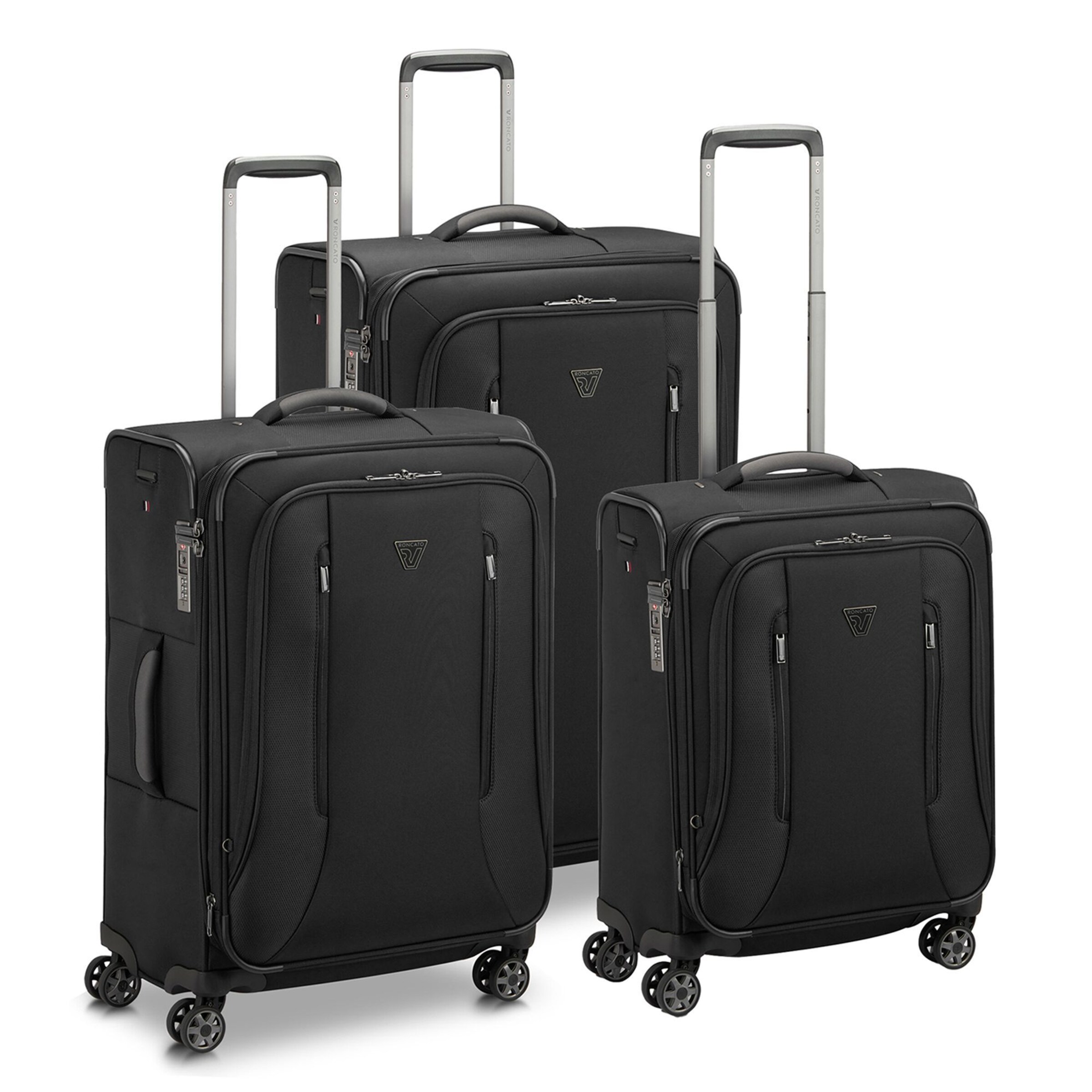 Roncato Suitcase Set 'City 3.0' in Black: front