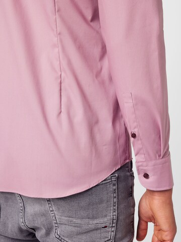 BOSS Slim fit Overhemd 'H-Hank' in Roze