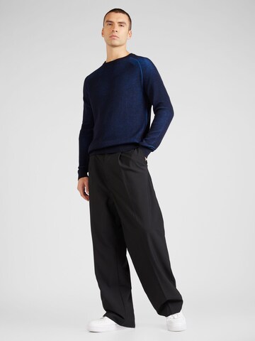 BOSS Pullover 'Ossio' in Blau