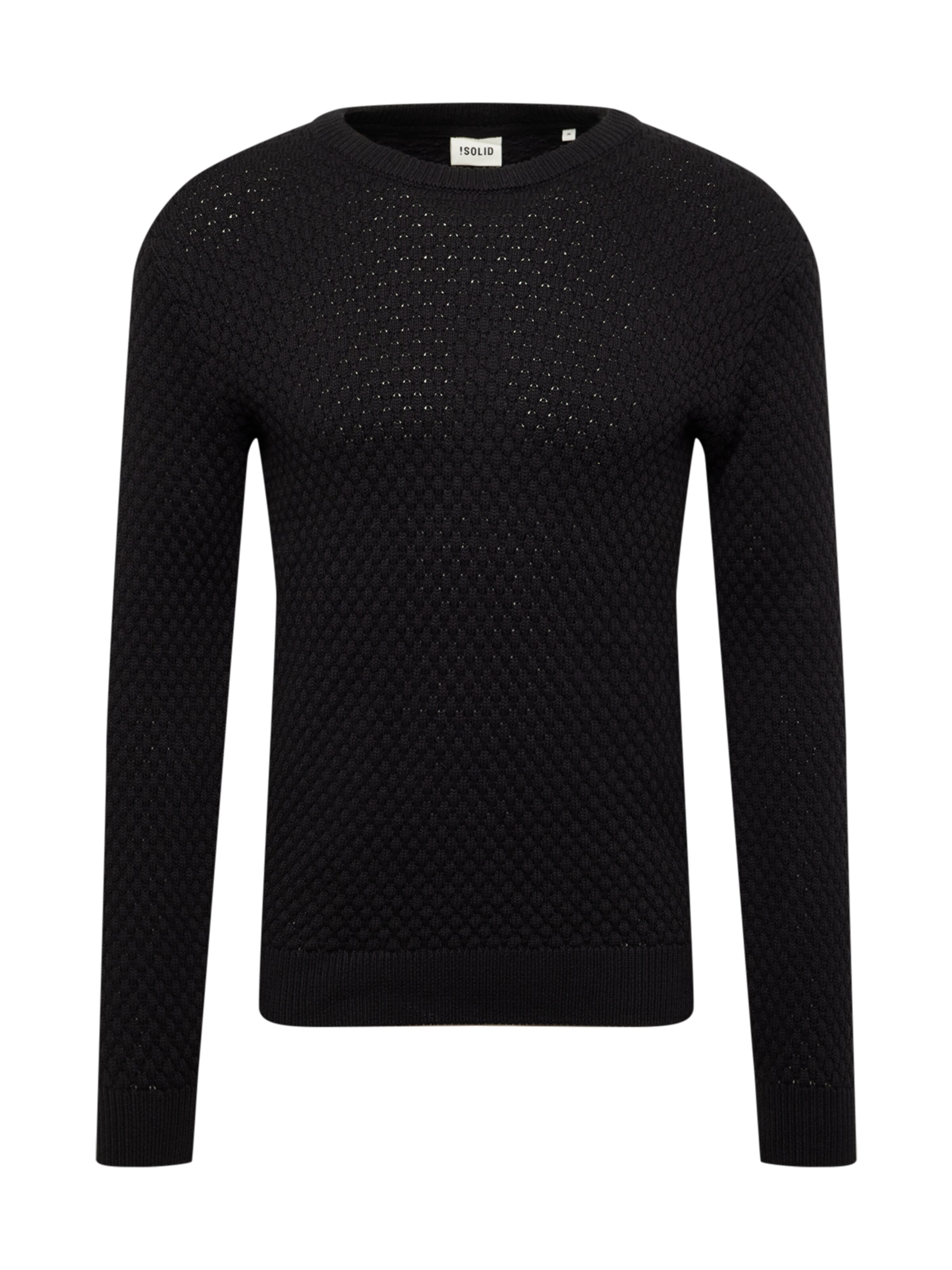 !Solid Pullover 'Clive' in Schwarz: Vorderseite