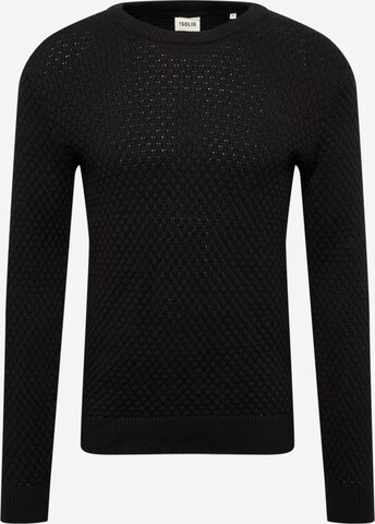 !Solid Sweater 'Clive' in Black: front