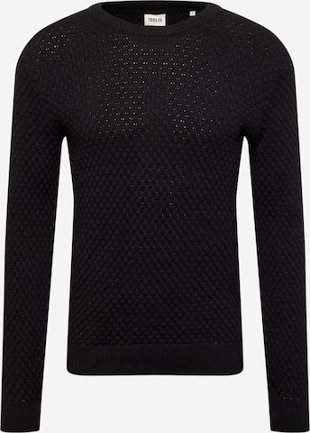 !Solid Sweater 'Clive' in Black: front