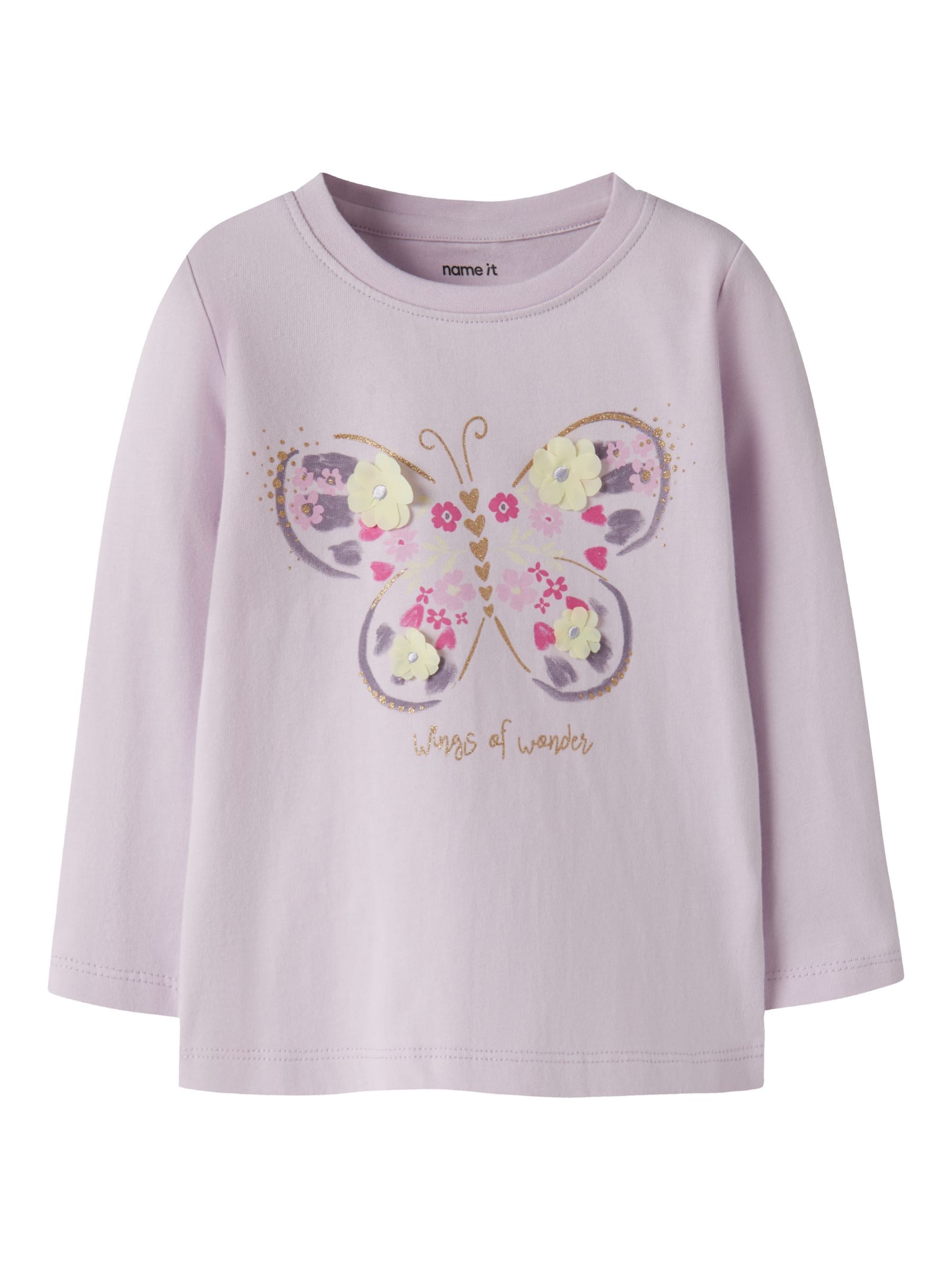 T-Shirt NAME IT en violet : devant