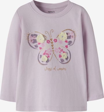 T-Shirt NAME IT en violet : devant