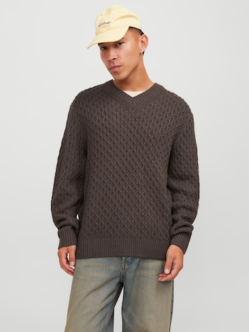 JACK & JONES Sweater 'Cosy' in Brown