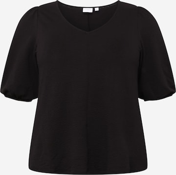 EVOKED Μπλούζα σε μαύρο: μπροστά