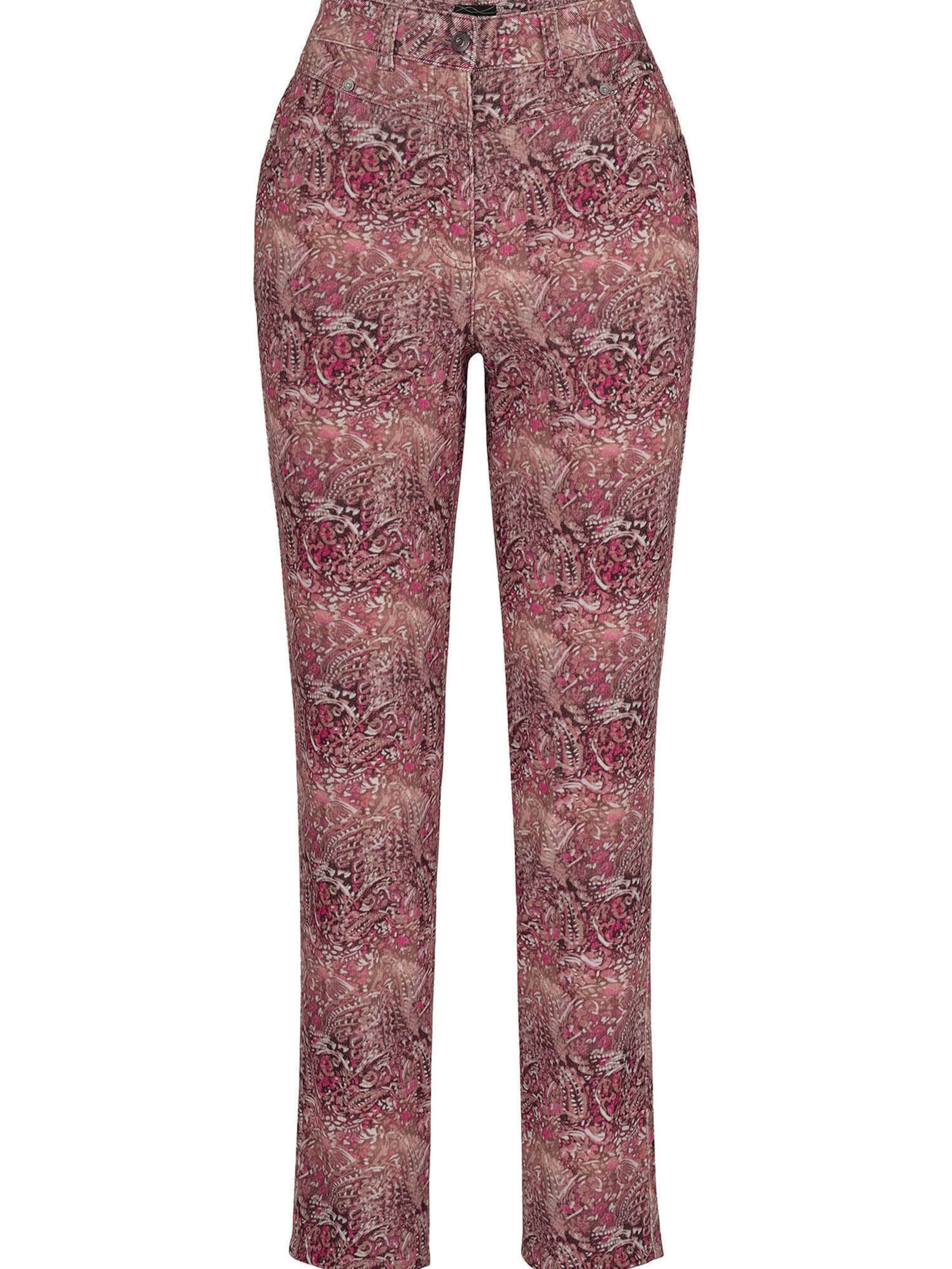 Goldner Slim fit Trousers 'Louisa' in Purple: front