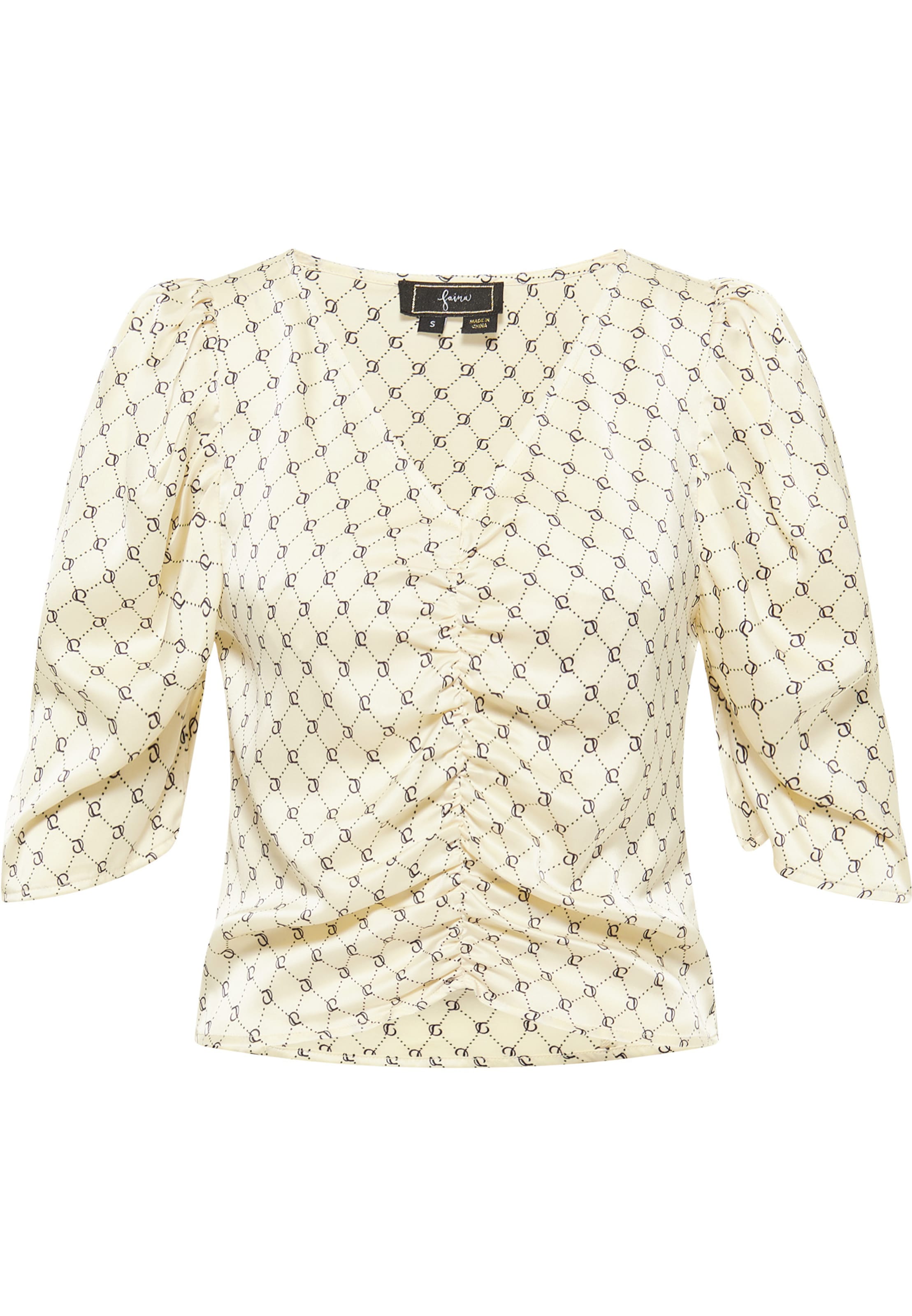 Bluză de la faina pe alb: față