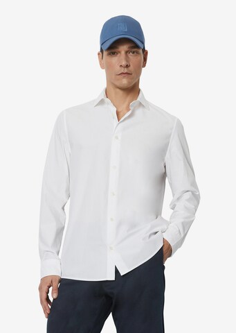 Marc O'Polo - Ajuste regular Camisa de negocios en blanco: frente