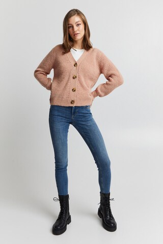 PULZ Jeans Knit Cardigan in Orange