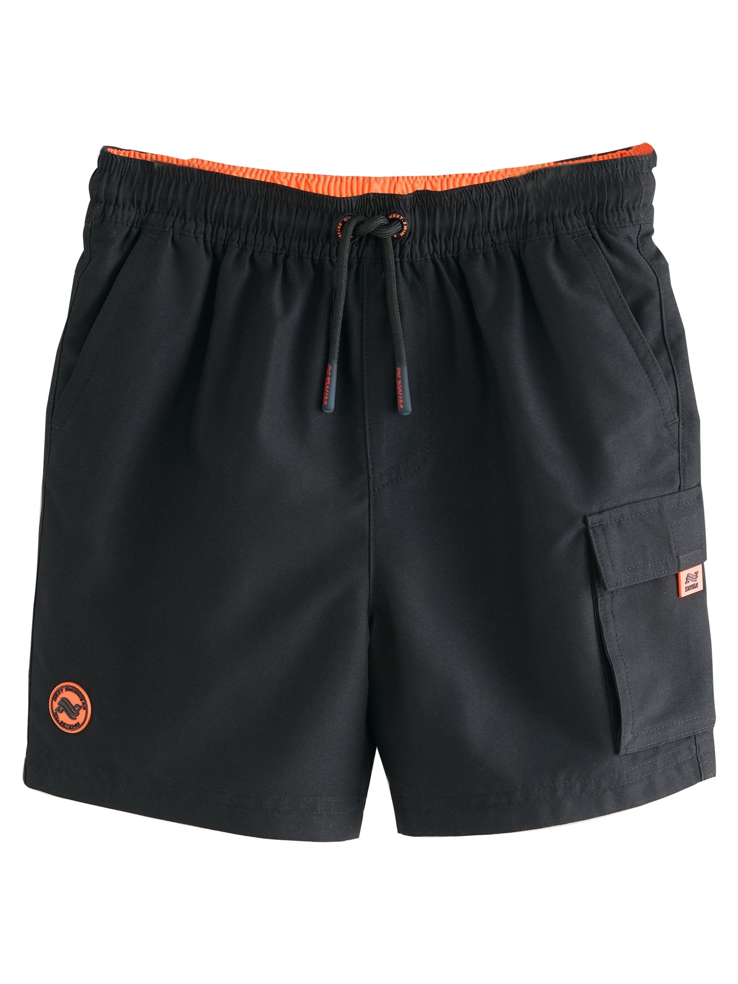 Next Badeshorts in Schwarz: Vorderseite