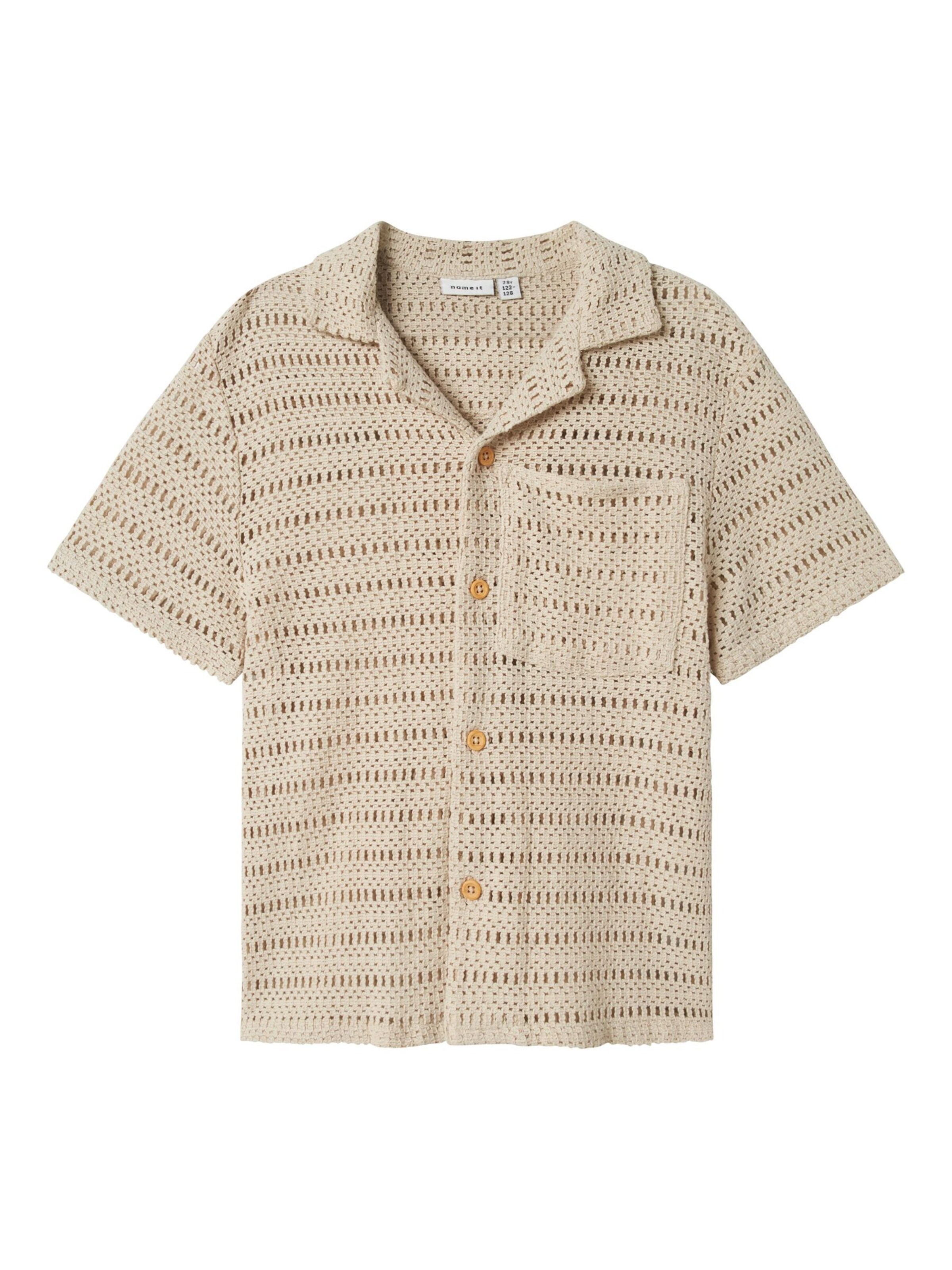 NAME IT - Ajuste confortable Camisa en beige: frente