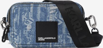 KARL LAGERFELD JEANS Axelremsväska i blå: framsida