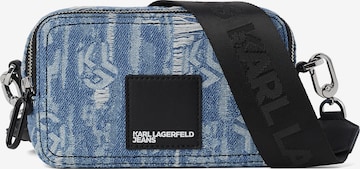 KARL LAGERFELD JEANS Taška přes rameno – modrá: přední strana