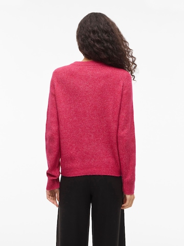 VILA Strickjacke 'VIVIOLI' in Pink