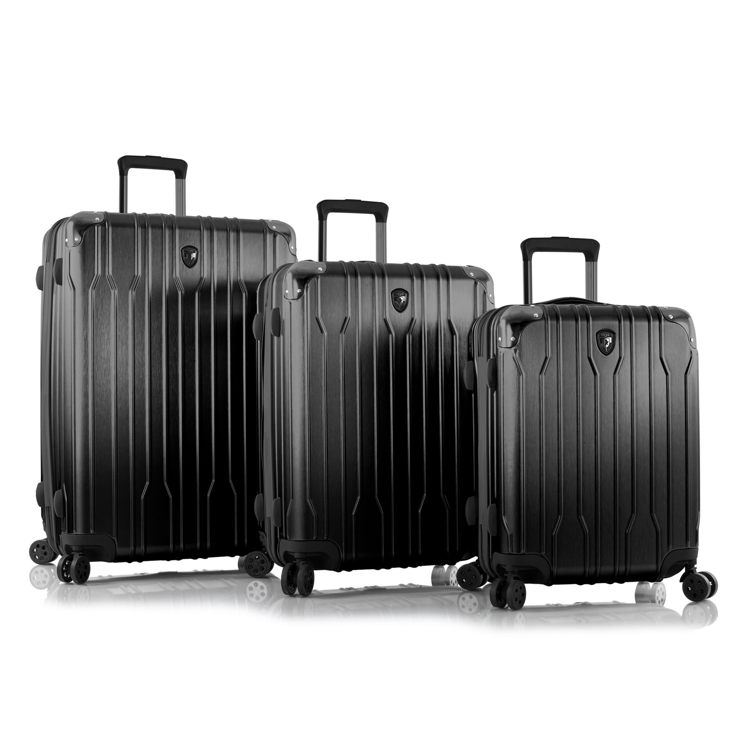 Heys Suitcase Set 'Xtrak ' in Black: front