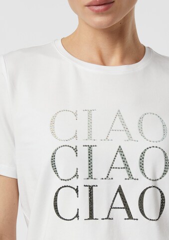 balta COMMA Marškinėliai