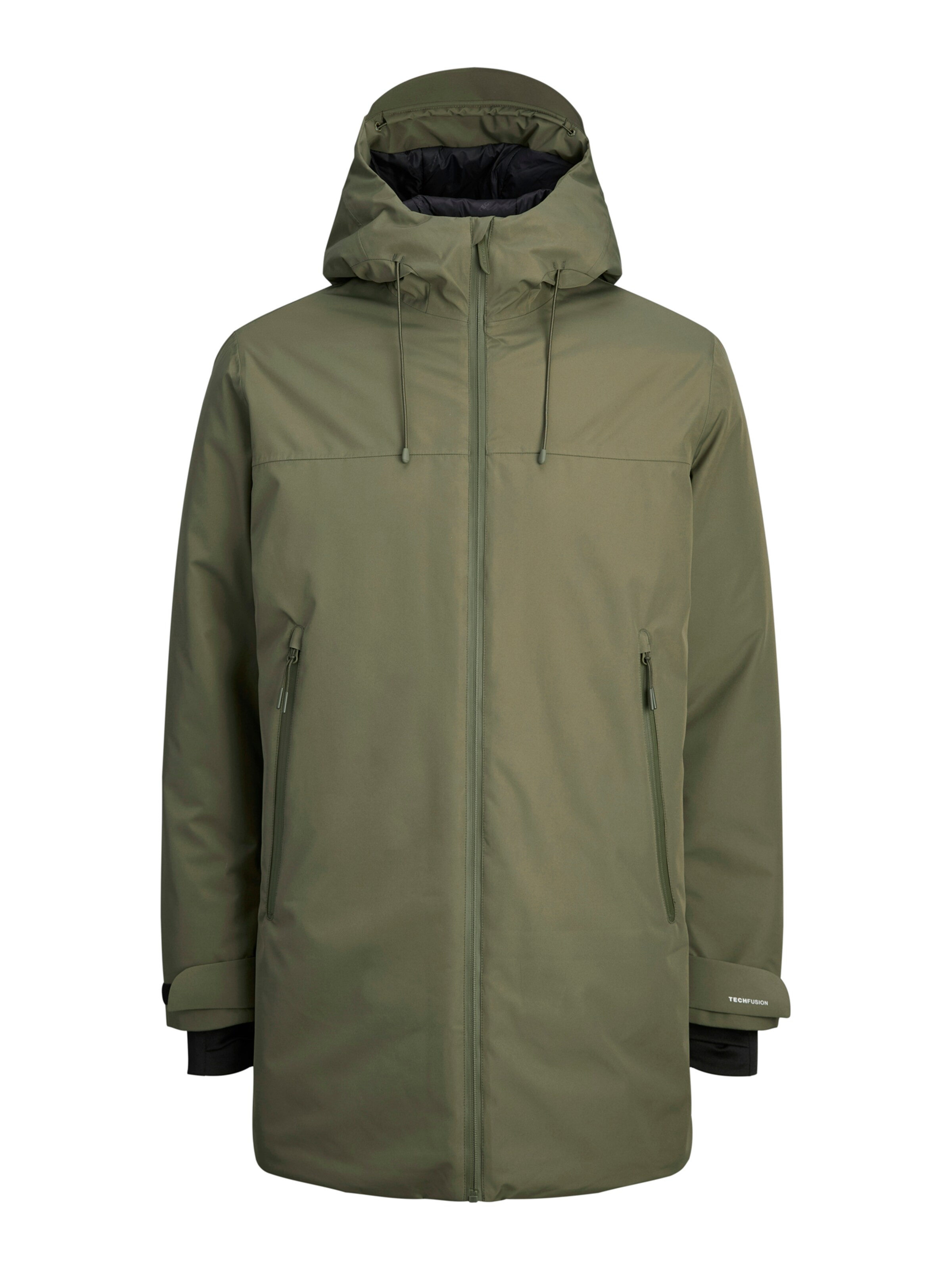 JACK & JONES Tussenparka 'JCOFUSION' in Groen: voorkant