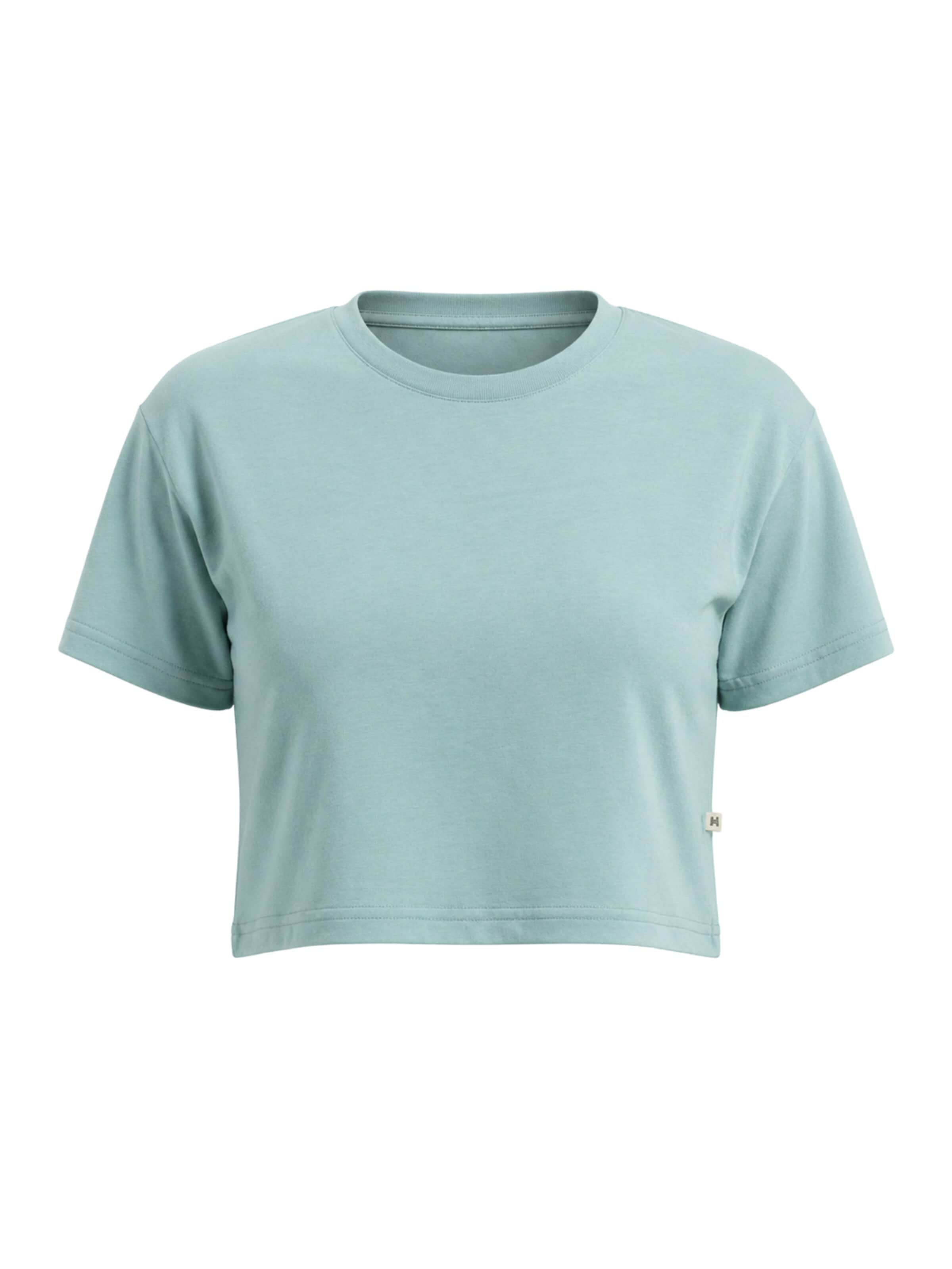 GORG Shirt 'Cropped aus 100% Bio-Baumwolle' in Blue: front