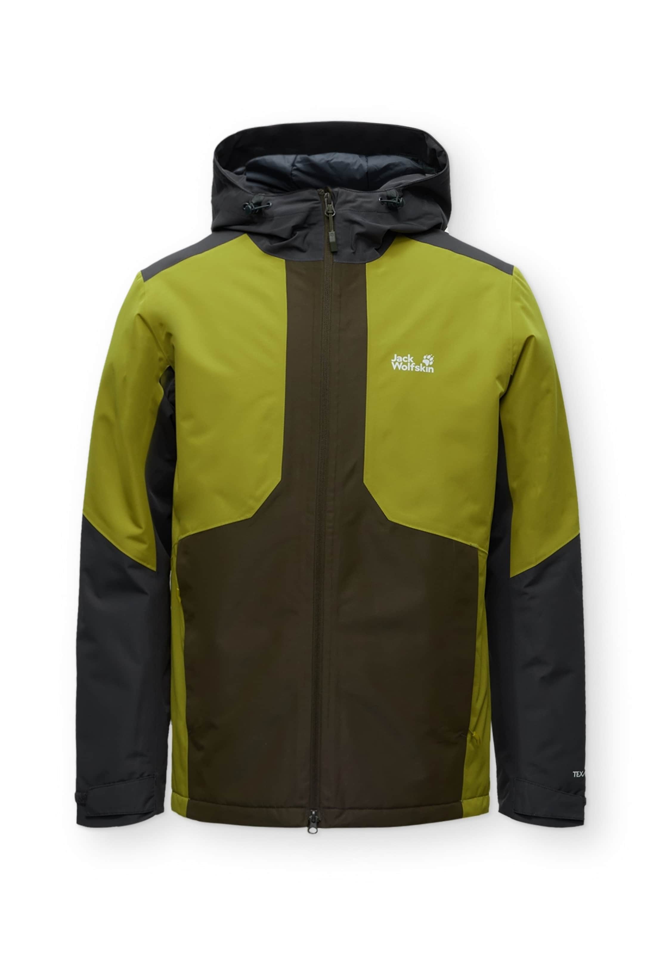 JACK WOLFSKIN Яке Outdoor 'STONETRAIL' в зелено: отпред