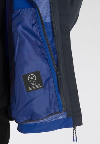 JACK WOLFSKIN Outdoorová bunda 'Iceland' – modrá