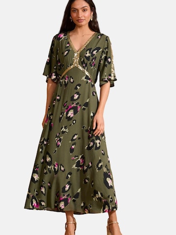 Robe love & roses en vert : devant