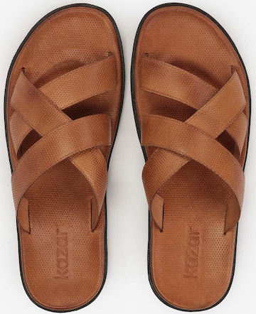 Kazar - Zapatos abiertos en marrón