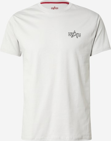 ALPHA INDUSTRIES Футболка в Серый: спереди